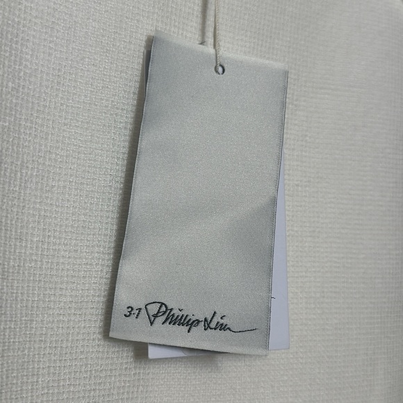 3.1 Phillip Lim Solid Ruffle Tank W Zippers Size XS White NEW WITH TAGS - Picture 6 of 13